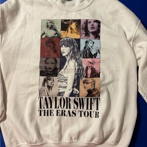 Gildan Taylor Swift Eras Tour White Sweatshirt